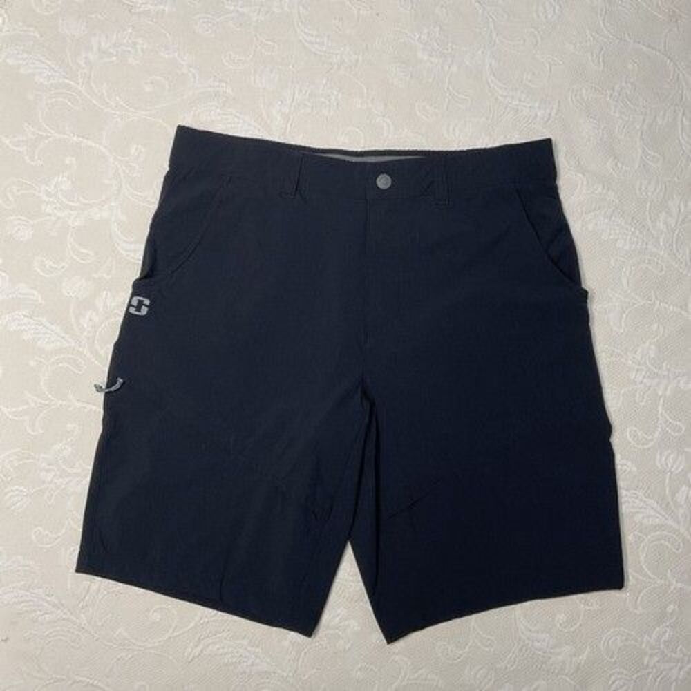 Striker Black Stretch Lightweight Fishing Tournament Shorts Men Size 36X12